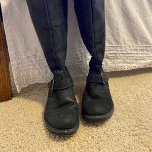 Black leather Clark tall Boots
